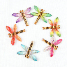 dragon fly, abcolorresin, buttonsforclothing, Crystal Jewelry