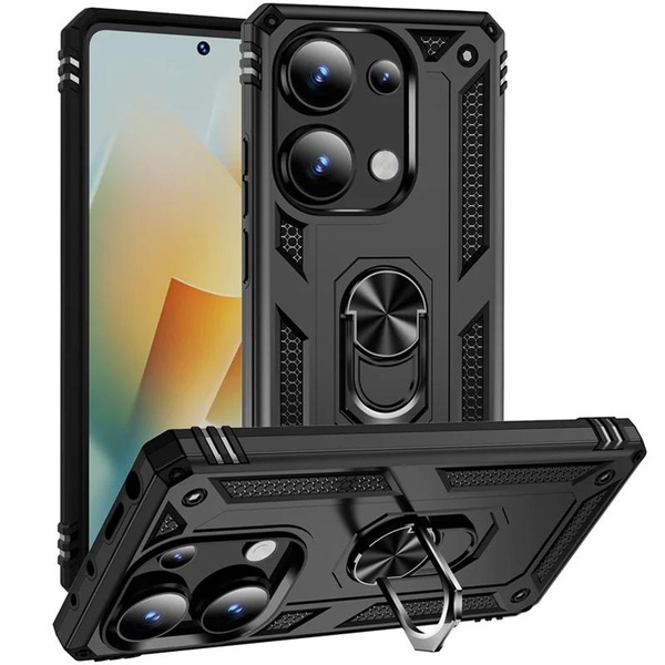 Shockproof Heavy Armor Hard Case with Stand for Redmi Note 12 Pro Plus Note  12S Note 11 Pro Note 11S Note 10 Pro Note 10S Redmi 12C 10C Xiaomi 11T Pro  Xiaomi