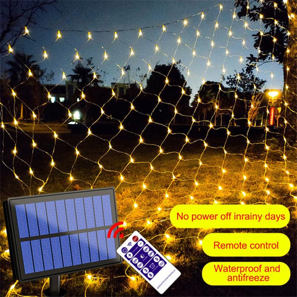 Solar Powered Outdoor Fairy String Lights With Remote Control