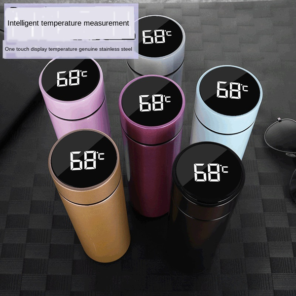 500ML Intelligent Stainless Steel Thermos Bottle Cup Temperature