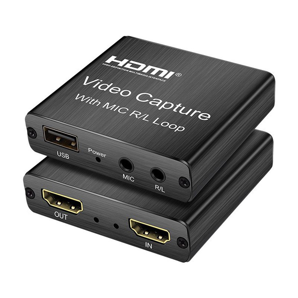 Carte de Capture vidéo HDMI, périphérique de Capture vidéo 4K 1080P HDMI  vers USB 2.0, enregistreur Audio vidéo pour Xbox One PS4 Wii U Nintendo  Switch PC - Acquisition vidéo à la Fnac