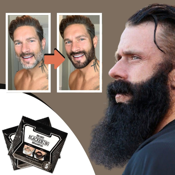 Beard Blackening Shampoo, Men Facial Hair Mustache Black Coloring Dye, Mens  Natural Color Care Grey Reducing Beard Wash, Just For Men Herbal Darkening  Products, Best Man Dark Moustache Shampoo & Conditioner for
