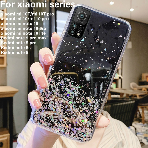 Luxury Glitter Star Silicone Soft Cover For Xiaomi mi 10T mi 10T