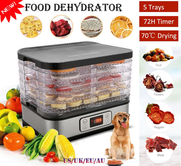 10Layer Professional Jerky Maker Dryer, Stainless Steel Fruit Dehydrator  Commercial Fruit Dryer Machine for Vegetable and Fruit, 47.2 X 57X 57Cm