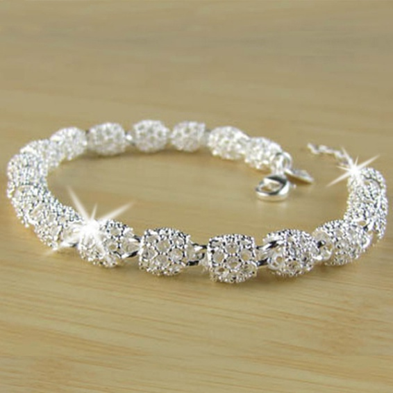 Buy Sahiba Gems Pure Silver (Chandi) Curb Design Bracelet for Boys/Men ~  Weight 25 Grams at Amazon.in