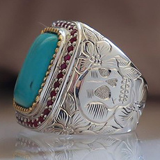 Sterling, Turquoise, Fashion, gold