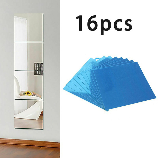 9 16pcs 15cm Square Mirror Glass Tile Wall Stickers Home Bathroom Living Room Decor Diy Long Wish - Diy Long Wall Mirror 9 16pcs 15cm Square Mirror Glass Tile Wall Stickers Home Bathroom Living Room Decor Diy Long Wish - Diy Long Wall Mirror