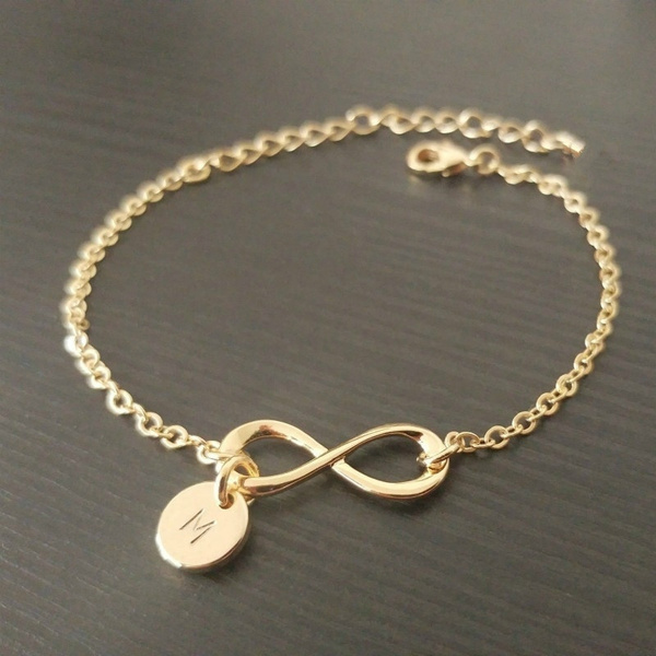 Buy Gold Infinity Bangle Bracelet 14k Gold Filled Cuff Infinity Charm  Bracelet Personalized Holiday Gifts Dainty Valentine's Day Gift Online in  India - Etsy