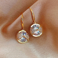 goldplated, DIAMOND, Dangle Earring, Jewelry