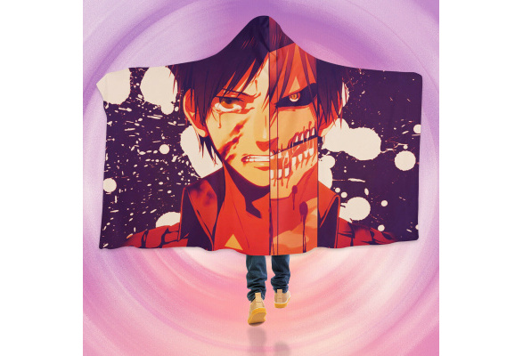 Details about   3D Attack On Titan S020 Hooded Blanket Cloak Japan Anime Cosplay Game Wendy 