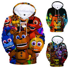 fivenightsatfreddysweatshirt, 3D hoodies, Fashion, fivenightsatfreddyhoodie