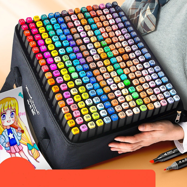 Art Markers 30/40/60/80 Color Markers Manga Drawing Markers Pen Alcohol  Based Sketch Felt-Tip Oily Twin Brush Pen Art Supplies - Price history &  Review, AliExpress Seller - Little June Store