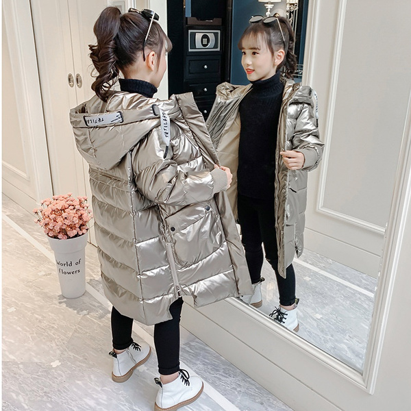 Kids long best sale padded coat