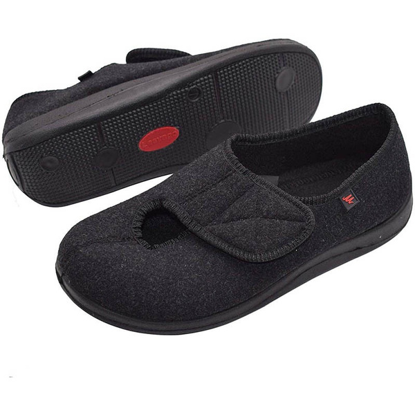 Mens extra best sale wide house slippers