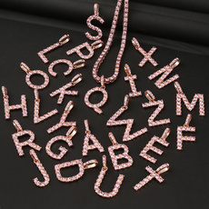 pink, Cubic Zirconia, hip hop jewelry, Jewelry