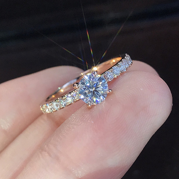ViVi Ladies Engagement sterling silver Diamond Ring 8468 #8 