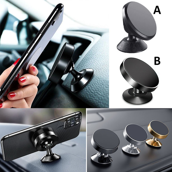 universal magnetic car mobile phone holder dashboard mount 360 rotating