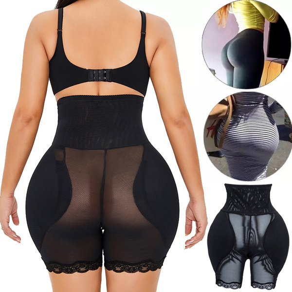 Padded Panties Plus Size Tummy Control Seamless Girdle Butt Lifter High  Waist Shapewear Panties Women Full Body Shaper