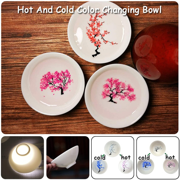 Magic Sakura Sake Cup Color Change with Cold/Hot Water-See Peach