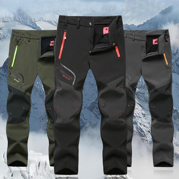 4 Colors Men Outdoor Waterproof Hiking Trousers All Season Practical Camping  Climbing Fishing Skiing Trekking Softshell Breathable Pants Plus Size  Pantalon Homme S-5XL