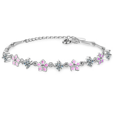 pink, cute, Flowers, Jewelry