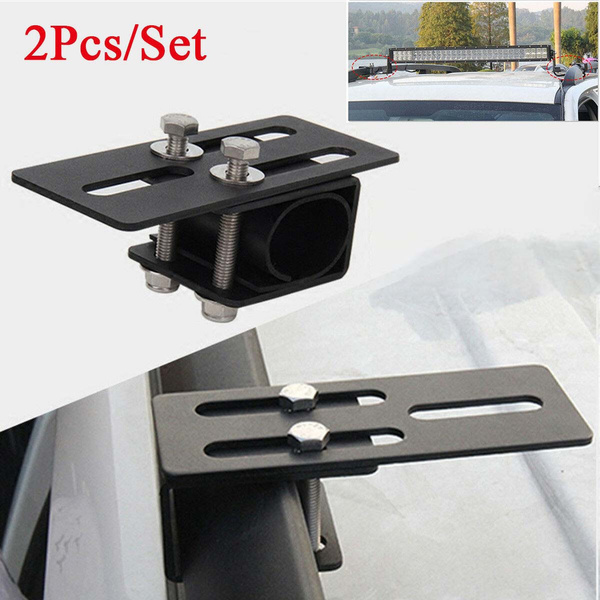 2x Car Roof Rack Light Bracket Holder Luggage Rack Bumper Mounting Kit