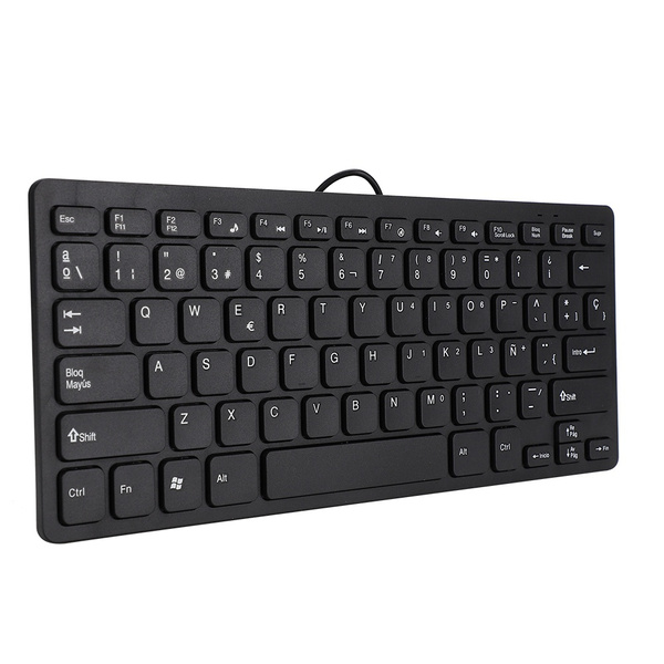 78key Wired USB Keyboard Spanish Keyboard Layout for Desktop Computer