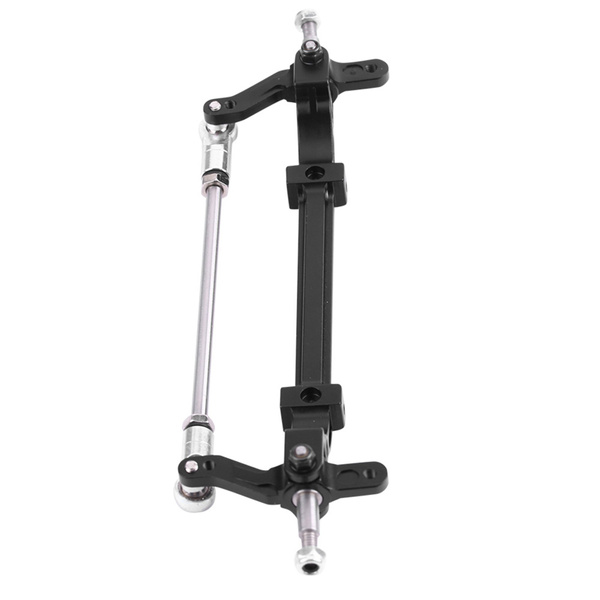Black Alloy Front Steering Axle Upright For Tamiya 1:14 RC Tractor Trucks