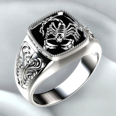Goth, Jewelry, Silver Ring, unisex