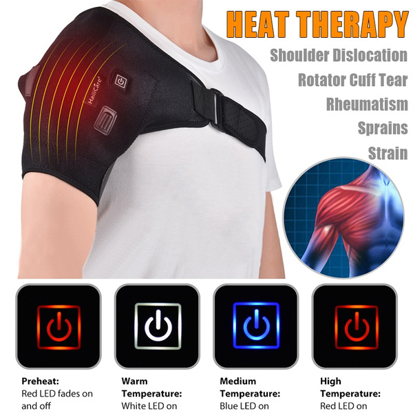 Adjustable Temperature Shoulder Heating Pad Wrap Brace Portable