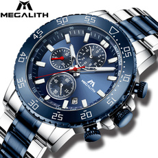 Chronograph, watchformen, Stainless Steel, Waterproof Watch
