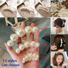 pearl jewelry, Moda, pearlhairclip, hairclawsforwomen