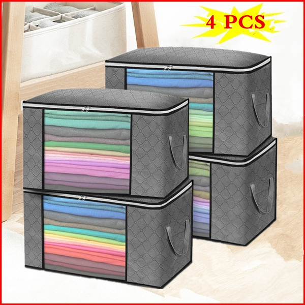 Storage Bags for Clothes, 4PCS Closet Organizers and Storage Bags