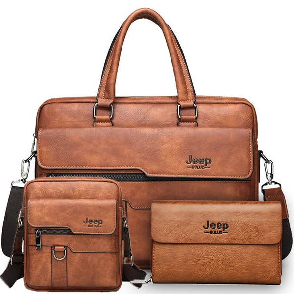 mens leather bolsas for work