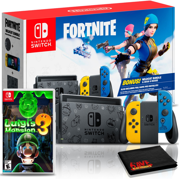 Nintendo Switch Fortnite Wildcat Edition and Game Bundle: Limited Console  Set, Pre-Installed Fortnite, Epic Wildcat Outfits, 2000 V-Bucks, Fire  Emblem: Three Houses, Mytrix Glass Screen Protector 