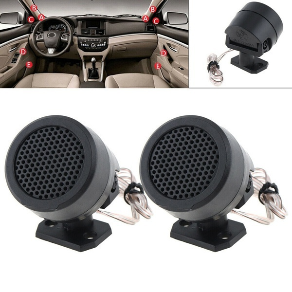 2/1 Set 500w Car Power Builtin Crossovers Auto Loud Speakers Dome