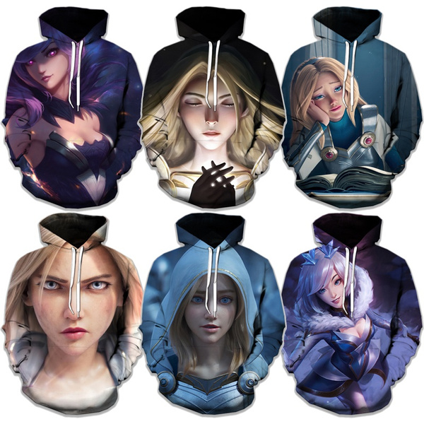 Lux League of Legends 3D Printing Round Neck Hoodie Fashion Hip-hop Men and  Women Casual Sweater Hoodie