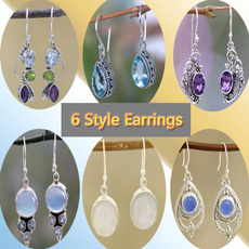 Sterling, Fashion, Gemstone Earrings, Stud Earring