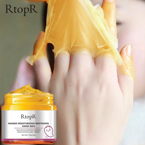 RtopR Mango Moisturizing Hand Wax Whitening Skin Hand Mask Repair Exfoliating Calluses Film Anti