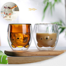 glasscup, cute, Coffee, Home Decor