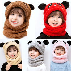 cute, scarfhat, knittedcap, Winter