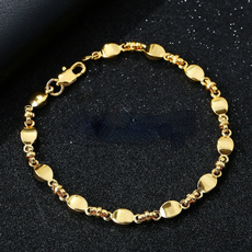 Charm Bracelet, 18k gold, Joyería de pavo reales, gold