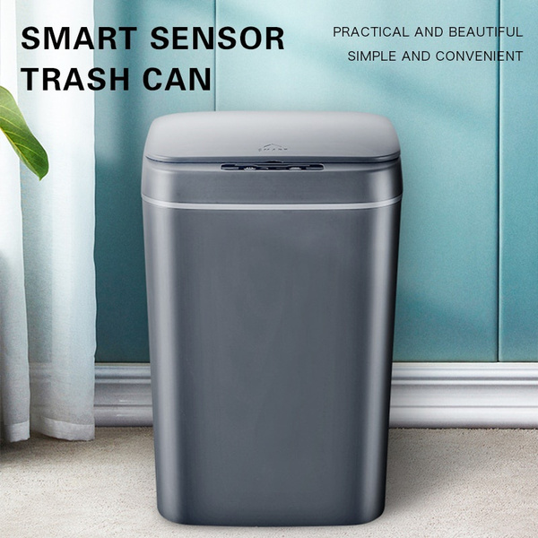 12L Kitchen Automatic Smart Sensor Dustbin Trash Can Trash Waste Bin Bathroom 