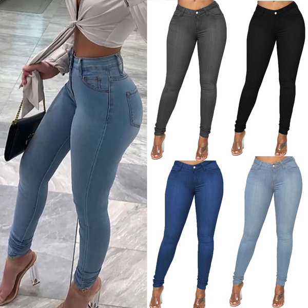 Plus Size Fashion Jeans Women's Plus High Hollow Slight - Temu