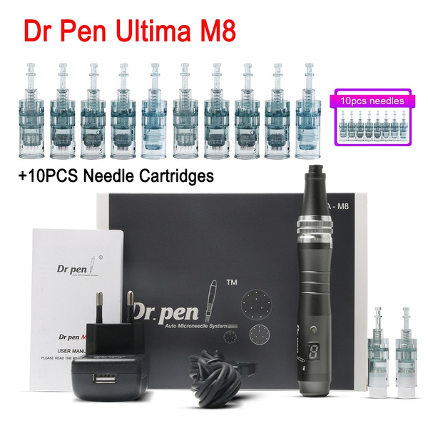 Wireless Dr Pen Ultima M8 With 10 pcs Needle Cartridges Skin Care