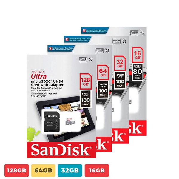 Sandisk Micro Sd Card Bulk 16gb 32gb 64gb 128gb Class 10 For Nintendo Switch Lot Mama