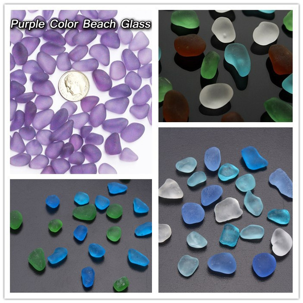 Medium 10-16 mm Undrilled Beach Glass Sea Glass Beads For Jewelry Use 