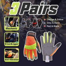 Touch Screen, Spandex, Gloves, Orange