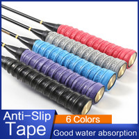 Details about   4PCS Black Anti-slip Badminton Racket Grip Tape Squash Racquet Rod Sweatband 