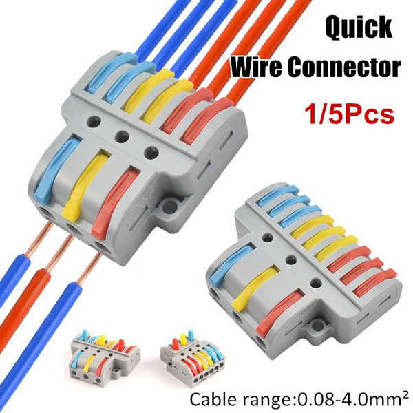 1/5PCS Colorful Quick Wire Connector Universal Wiring Cable Connectors ...